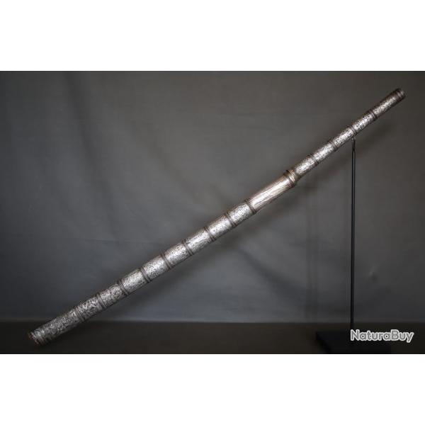 Long sabre de type dha - Asie du Sud Est, probablement Birmanie, fin 19�me d�but 20�me si�cle