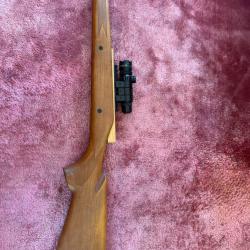 Viseur Laser Point Rouge , mont&eacute; sur crosse Remington 700 . Instruction au tir .