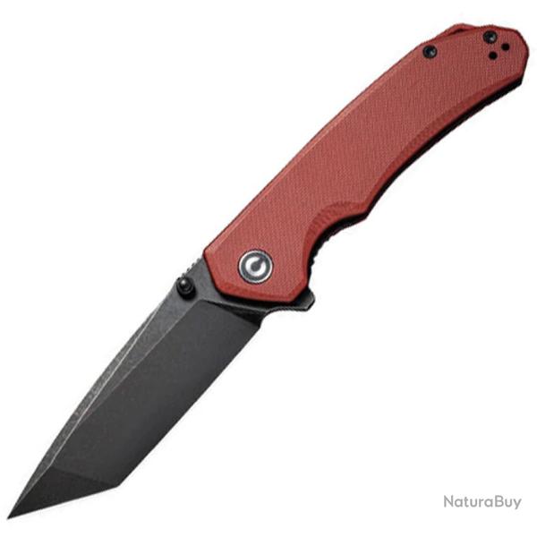 Couteau Civivi Brazen Linerlock Lame Acier D2 Manche G10 Bordeaux WLMC2023B