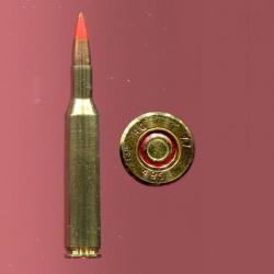 4.85 x 49 British tra&ccedil;ante - RARE calibre Exp&eacute;rimental Anglais des ann&eacute;es 1970 - tra&ccedil;ante pte rouge