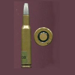 6.5 x 52 - DWM - marquage = 6.5 x52 DWM - balle nickel pointe pomb m&eacute;plate
