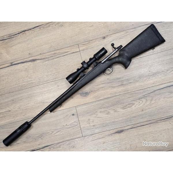 Occasion - Carabine CZ557 calibre 30-06 lunette Burris et moderateur A-tec