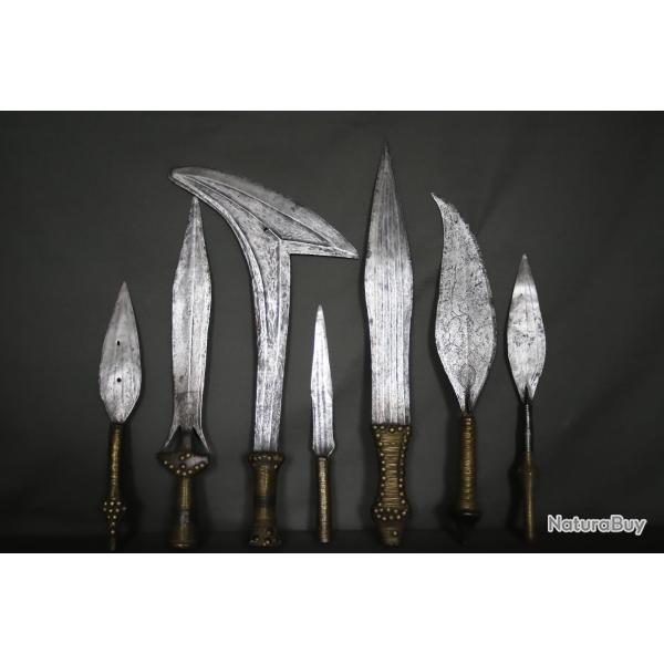 7 armes blanches Africaines, provenance Henry de Monfreid - Corne de l'Afrique, 1�re moiti� 20�me