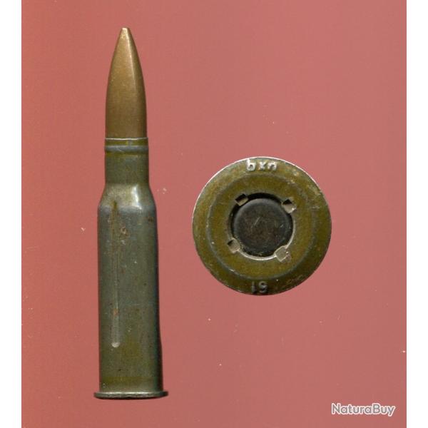 7.62 x 54 R Monsin Nagant - inerte manipulation - Production CZ  - marquage : bxn 61