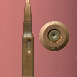 7.62 x 54 R Monsin Nagant - inerte manipulation - Production URSS - marquage : 188 80