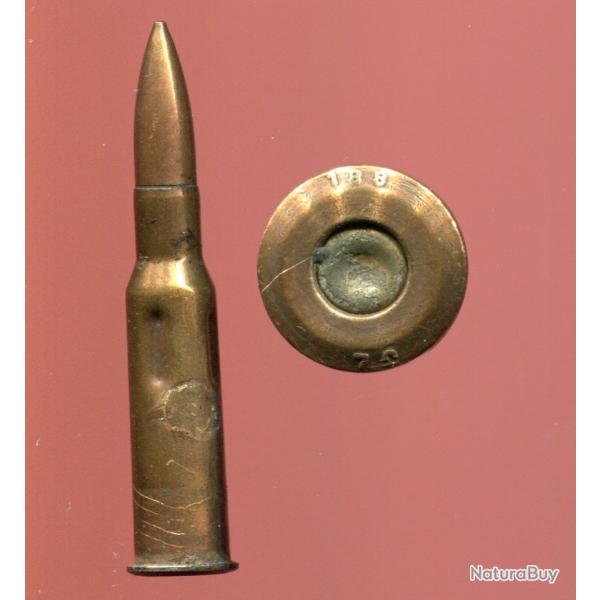 7.62 x 54 R Monsin Nagant - inerte manipulation - Production URSS - marquage : 188 70