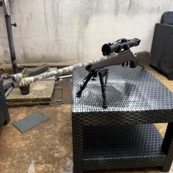 Carabine KRICO .22 LR &agrave; verrou - Lunette Hawke + Bipied