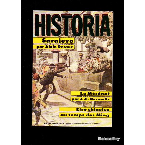 historia 481 , sarajevo, fin des girondins, de gaulle - monnerville, histoire de l'habitation