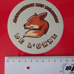 Autocollant ASSOCIATION DES PIEGEURS DE L'ORNE - Sticker - Stickers - Autocollants - RENARD