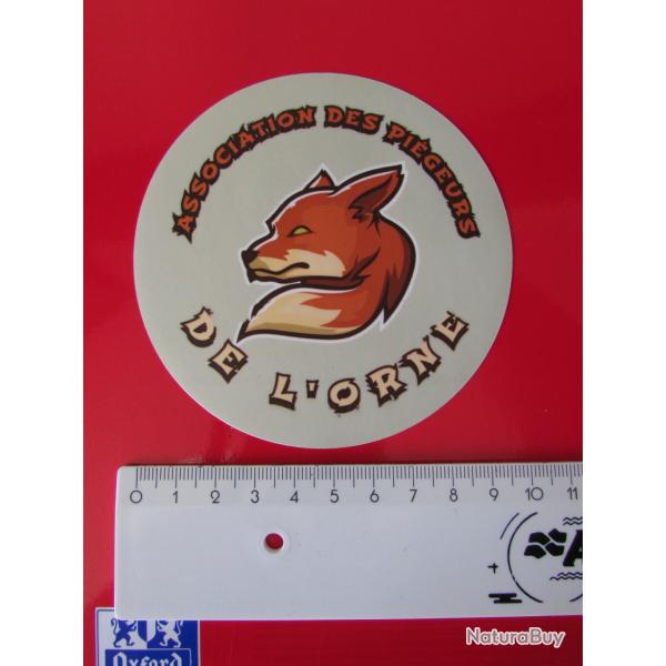 Autocollant ASSOCIATION DES PIEGEURS DE L'ORNE - Sticker - Stickers - Autocollants - RENARD