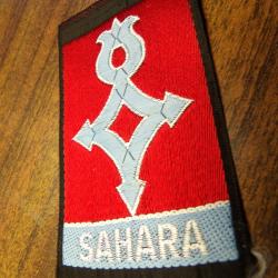 Sahara insigne pte lettres non mont&eacute; Alg&eacute;rie Tunisie m&eacute;hariste l&eacute;gion cavalerie dromadaire 19501967