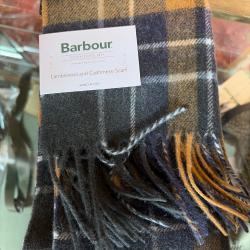 Barbour &eacute;charpe Classic tartan vert Laine & cachemire