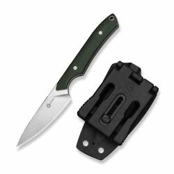 Couteau Civivi High Grass Field Knife Lame Acier 14C28N Manche Micarta Vert Etui Kydex CIVC250842