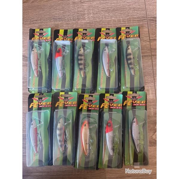 Lot de 10 leurres dur Milo lot 2