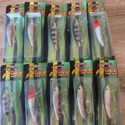 Lot de 10 leurres dur Milo lot 4
