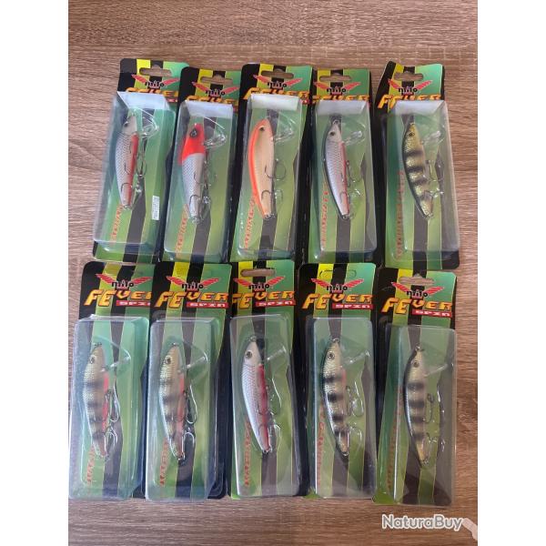 Lot de 10 leurres dur Milo lot 5