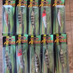 Lot de 10 leurres dur Milo lot 7