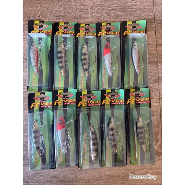 Lot de 10 leurres dur Milo lot 7