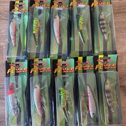 Lot de 10 leurres dur Milo lot 9