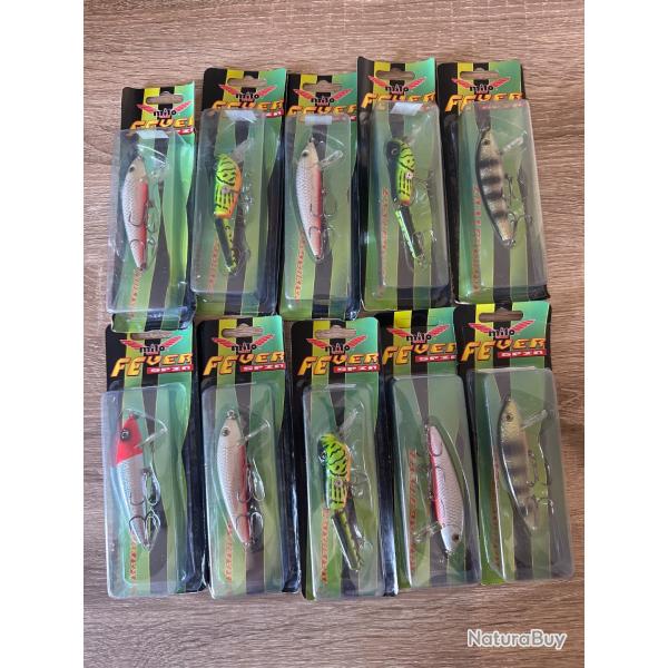 Lot de 10 leurres dur Milo lot 9