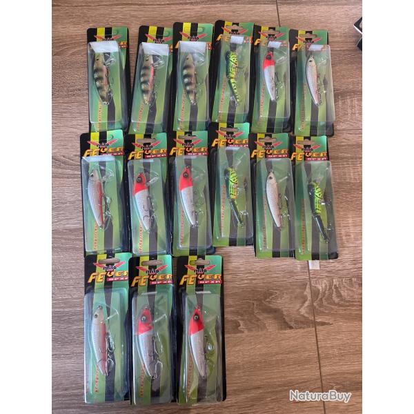 Lot de 15 leurres dur Milo lot 11