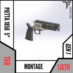 montage picatinny tactique pietta 1858 sherif LIGTH Thurses Industries