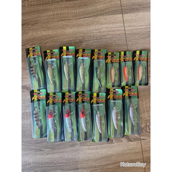 Lot de 15 leurres dur Milo lot 13