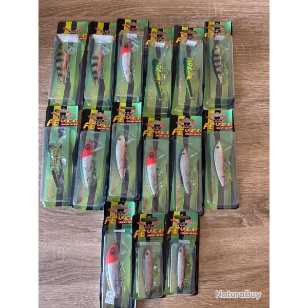 Lot de 15 leurres dur Milo lot 17