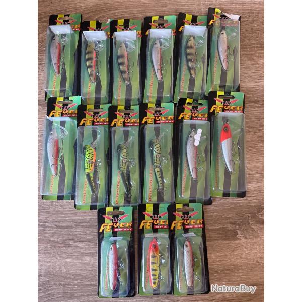 Lot de 15 leurres dur Milo lot 18