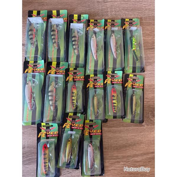 Lot de 15 leurres dur Milo lot 19