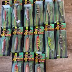 Lot de 15 leurres dur Milo lot 20