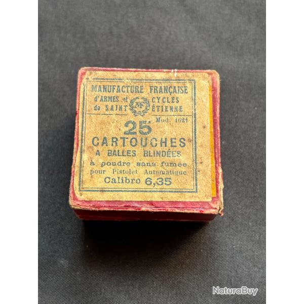 Bo�te de munitions fran�aise 6.35 - Manufacture d'Armes et Cycles de St-Etienne.