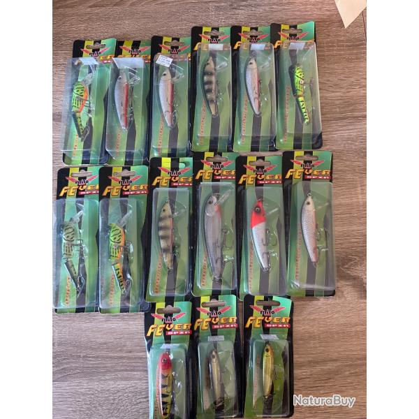 Lot de 15 leurres dur Milo lot 21