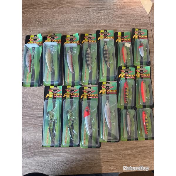 Lot de 15 leurres dur Milo lot 23