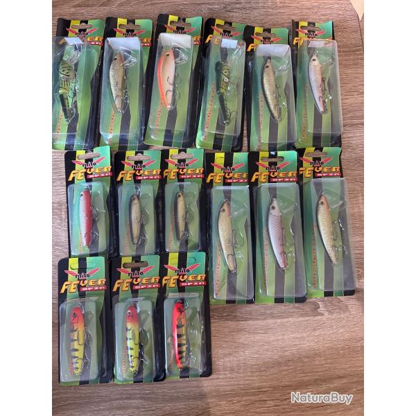 Lot de 15 leurres dur Milo lot 24