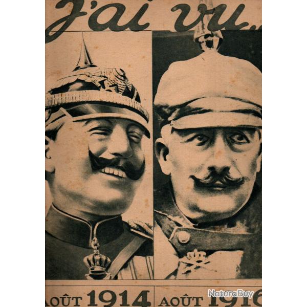 lot de 9  revues le miroir 1915-16-17, 3 j'ai vu 1917-16 , la guerre du droit 1914, 44 gravures mari