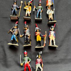 Lot de figurines soldats de plomb - Napol&eacute;on 1er Empire