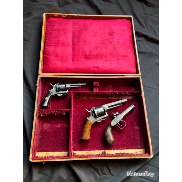 Coffret ancien pour arme de poing - Pistolet/Revolver