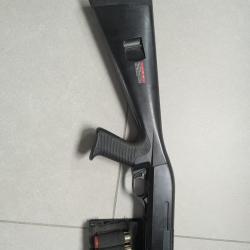 Tokyo Marui M3 Super 90 - Fusil &agrave; pompe Airsoft + Porte-cartouches + 5 cartouches