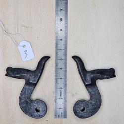 Paire de chiens anciens pour arme &agrave; broche, ref. 3