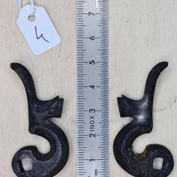Paire de chiens anciens pour fusil de chasse ref. 4