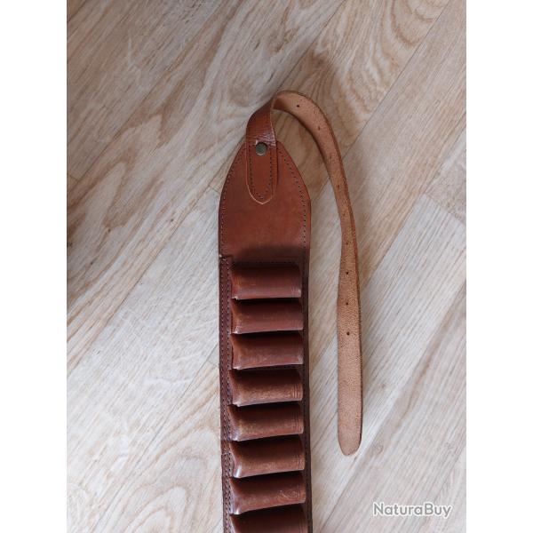 Ceinture � cartouches tout cuir