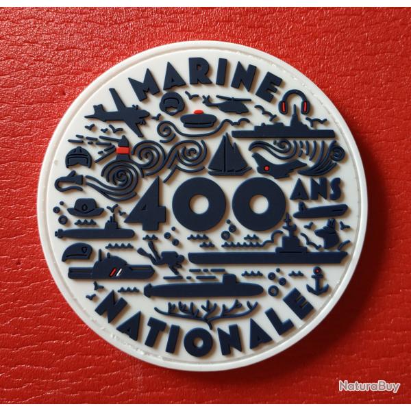 Patch PVC 3 D 400 Ans de la Marine Nationale