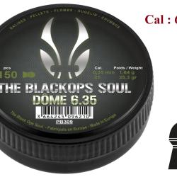 Plombs Black Ops SOUL  DOME   - Cal. 6.35 mm  X 150