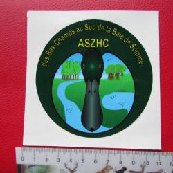 Autocollant - Des Bas Champs au sud de la Baie de Somme - Chasseur- Canard - Chasses - Chasseurs