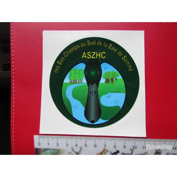 Autocollant - Des Bas Champs au sud de la Baie de Somme - Chasseur- Canard - Chasses - Chasseurs