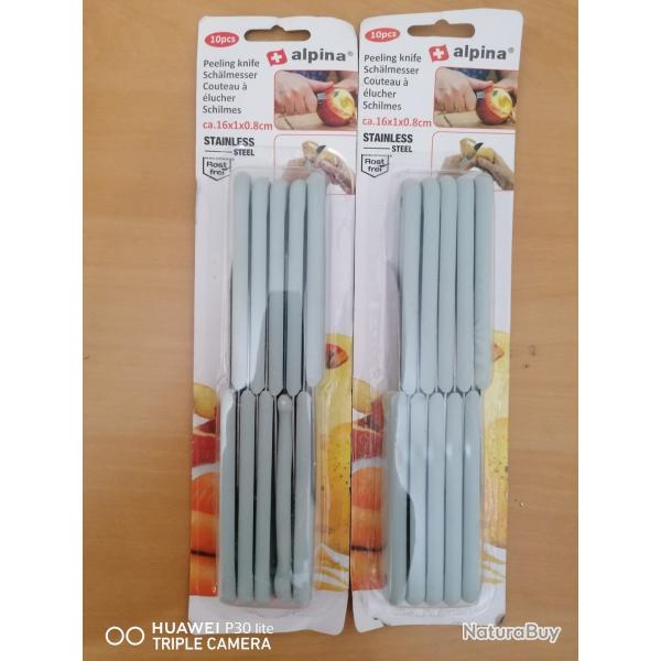 Lot de 20 couteaux de cuisine alpina neuf