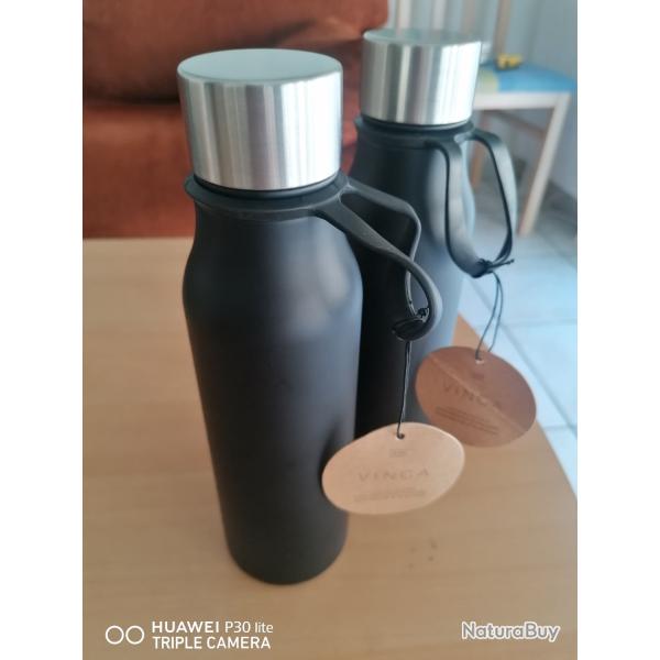 2 gourdes vinga inox isotherme avec poign�e neuves