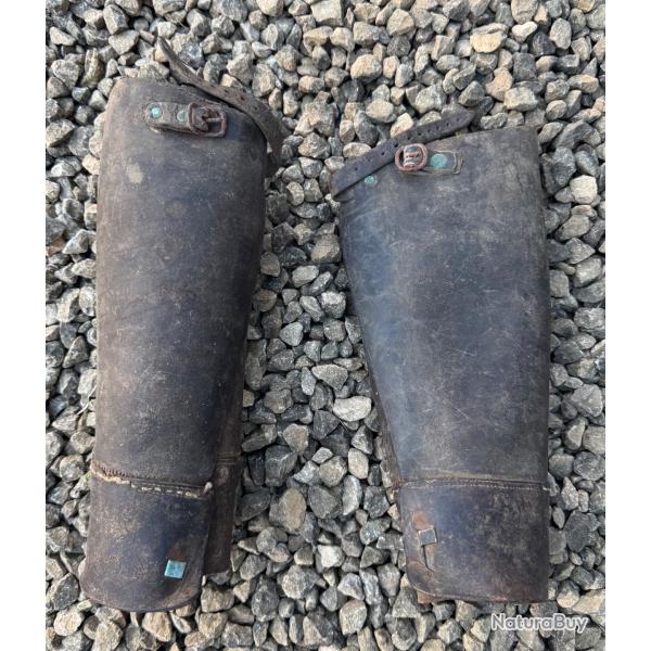 Paires De Gu�tre En Cuir France WW1