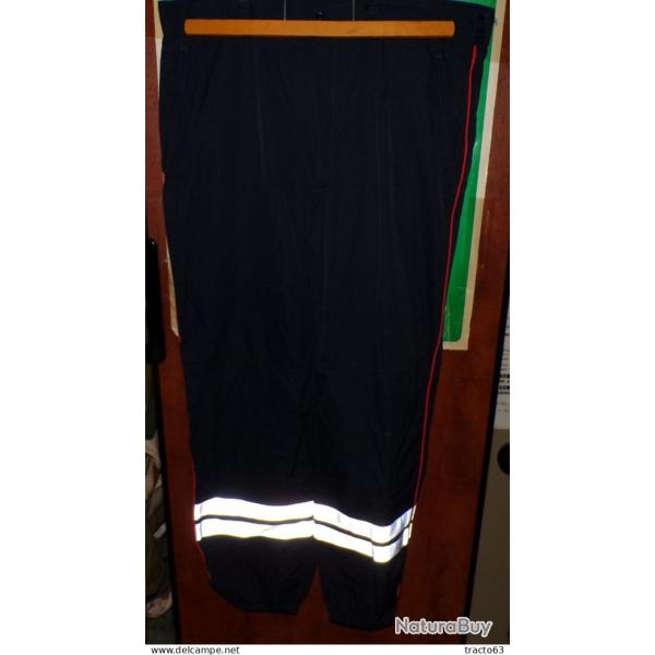 PANTALON PFEU.2R DES SAPEURS-POMPIERS  , TAILLE 92-96 SOIT XXL OU 46-48  , FABRICATION FRANCAISE PAU